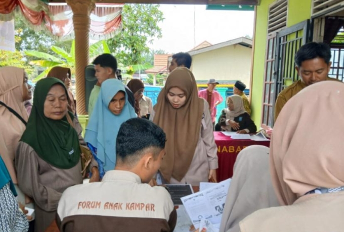 Forum Anak Kampar Warnai Bakti Sosial GOW Kabupaten Kampar