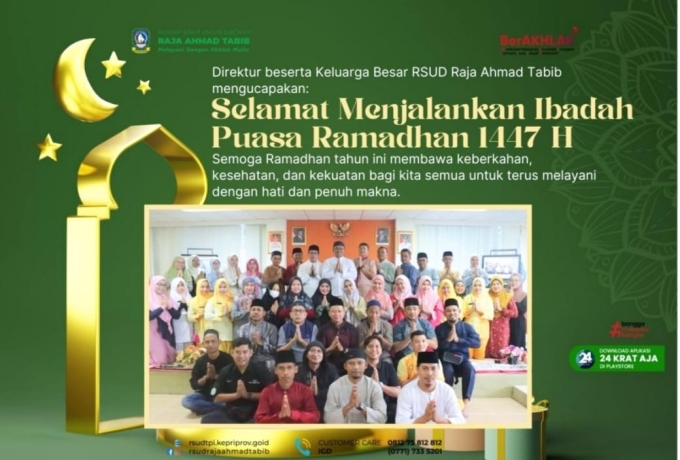 Sambut Ramadhan 1447 H, Pererat Silaturahmi Lewat Doa  Bersama Keluarga Besar RSUD Raja Ahmad Tabib 