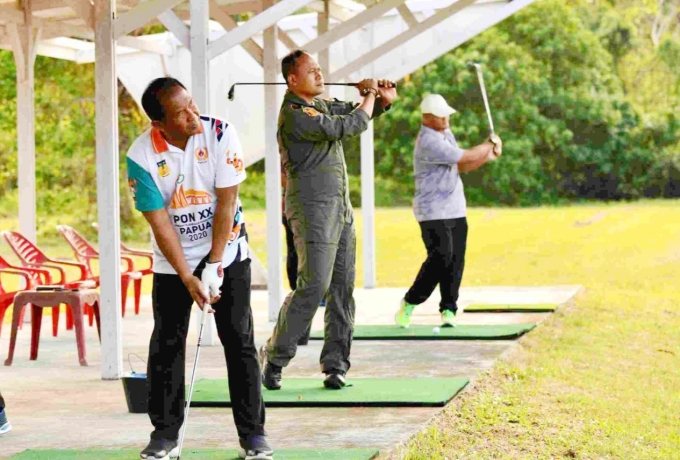 Driving Range Lanud RSA Warnai Ngabuburit Sehat, Perkuat Soliditas di Wilayah Perbatasan