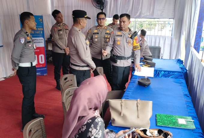 Kabag Ops Polres Inhil Cek Kesiapan Personel dan Kelengkapan Pospam SPBU Tempuling dalam Operasi Ketupat 2026