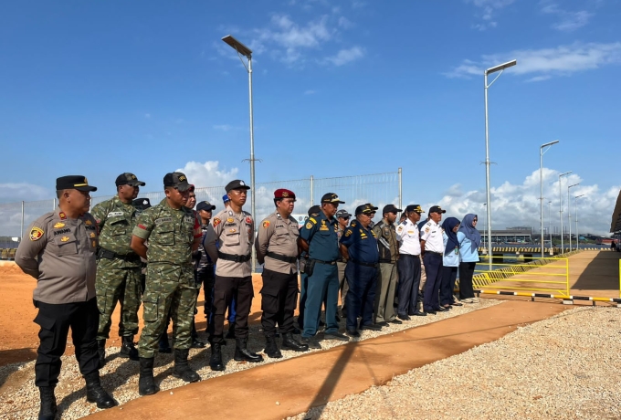 Apel Gabungan Ops Ketupat Lancang Kuning 2026 Digelar di Kateman, Siap Amankan Idul Fitri