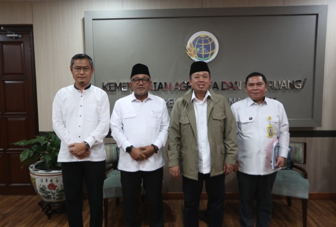 Langkah Strategis Penyediaan Lahan Investasi, Lis Darmansyah Temui Menteri ATR/BPN