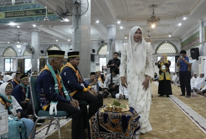 173 Jamaah Inhil Kloter 11 Dilepas Wabup Inhil Menuju Panggilan Ilahi