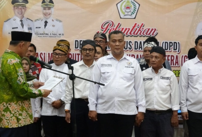 Bupati Herman Lantik GM Pujakesuma Inhil