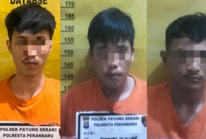 Tiga Spesialis Curanmor Dibekuk di Pekanbaru, Satu Pelaku Masih Buron