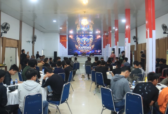 Polres Indragiri Hilir Gelar Turnamen Mobile Legends Kapolri Cup Meriahkan Hari Bhayangkara ke-80