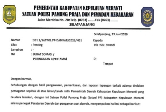 Kuasa Hukum Pertanyakan Rencana Pembongkaran Pagar Lahan Milik Warga oleh Satpol PP Meranti