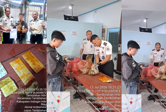 Di Balik Bungkus Makanan: Petugas Lapas Tembilahan Ungkap Upaya Licik Penyelundupan Handphone
