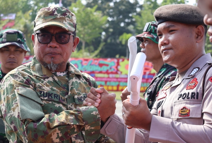 TMMD ke-129 Kodim 0313/KPR Resmi Dibuka di Pelalawan, Percepat Pembangunan Desa