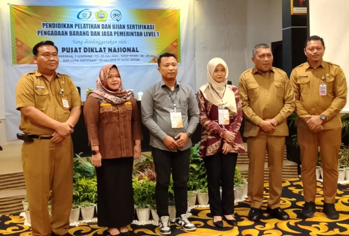 Gandeng Pusdiklat  Pekanbaru, Dinas PUPR Karimun Gelar Pelatihan dan Ujian Sertifikasi Pengadaan Barang/ Jasa