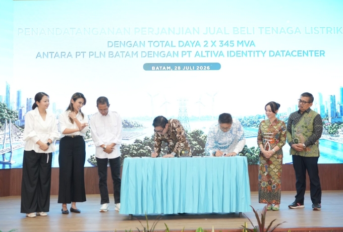 PLN Batam dan Altiva Identity Datacenter Teken PJBTL 2 x 345 MVA, Perkuat Batam sebagai Pusat Ekonomi Digital