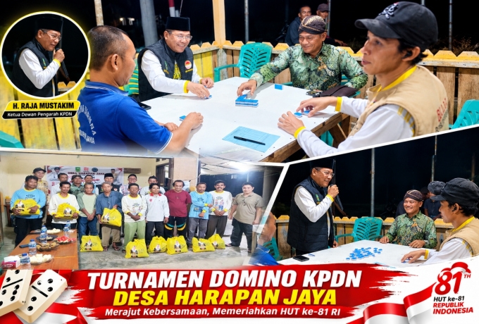 Dari Adu Domino hingga Berbagi Sembako, KPDN Hadir di Tengah Warga Harapan Jaya Semarakkan HUT ke-81 RI