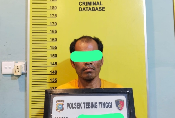 Polsek Tebingtinggi Amankan Pria Terduga Pelaku Pencurian Solar dan Kipas Kapal