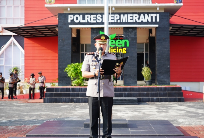 Polres Kepulauan Meranti Pimpin Hari Juang Polri 2026, Dorong Personel Perkuat Pelayanan Humanis