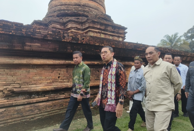 Candi Muara Takus Dilirik Menteri Kebudayaan, Bupati Kampar Dorong Pengembangan Wisata Sejarah