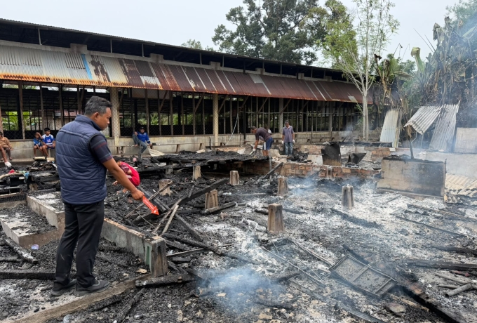 Satu Rumah Milik Warga  Teluk Belitung Terbakar Hangus, Kerugian Ditaksirkan Rp100 Juta
