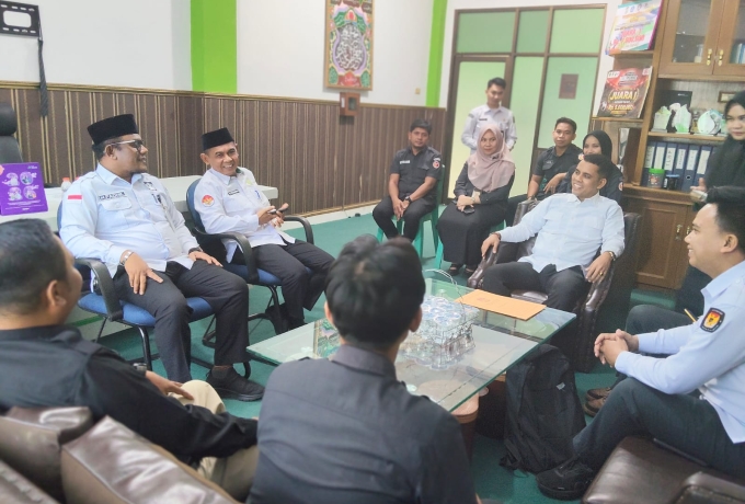 KPU dan Bawaslu Sambangi Kemenag Kampar, Pemutakhiran Data Pemilih Pemilu 2029 Jadi Fokus