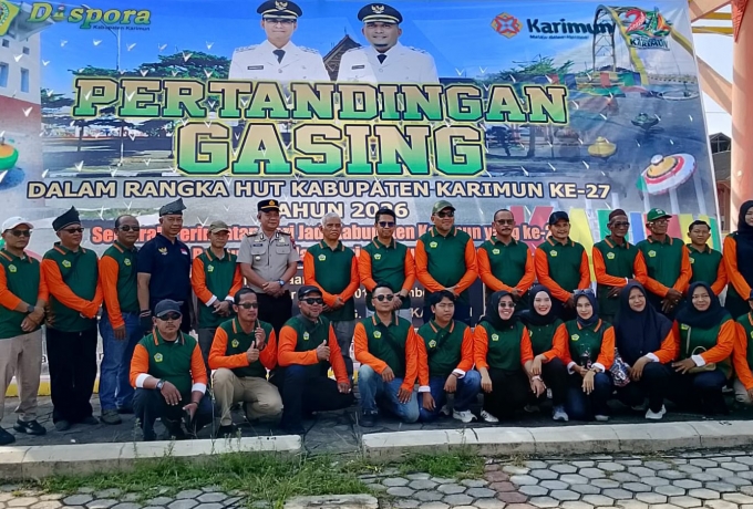 Meriahkan HUT Kabupaten Karimun ke 27 Tahun, Dispora Karimun  Gelar Pertandingan Gasing