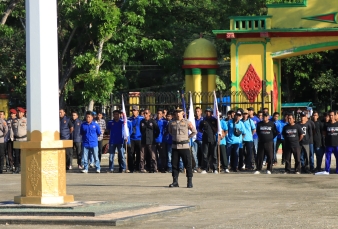 Polres Indragiri Hilir Gelar Apel Gabungan Peringati Hari Buruh sedunia 2026