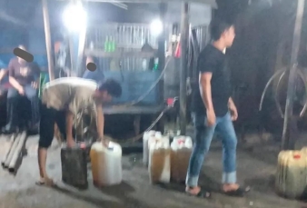 Polres Pelalawan Amankan 1000 Liter Minyak Solar, Di Duga Di Timbun Ilegal Di Pangkalan Kuras